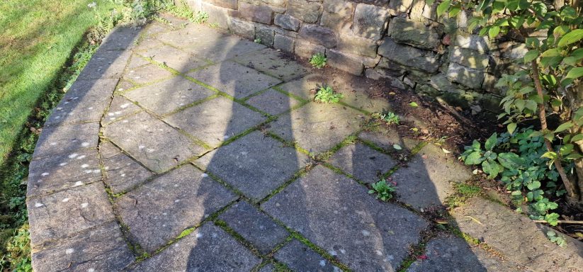 Patio ready for a pressure wash