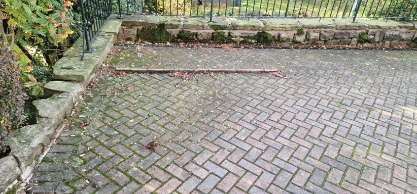 Block Paving drive in need of cleaning