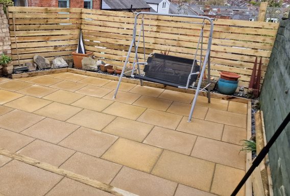 Patio cleaned in sheffield by admiral pressure wash